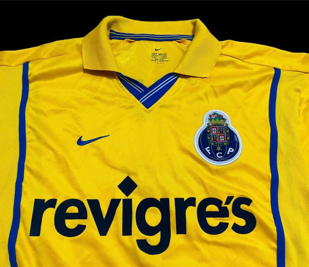 Porto Nike Jersey 2000/01 Andre Yellow Away Football Soccer - 2