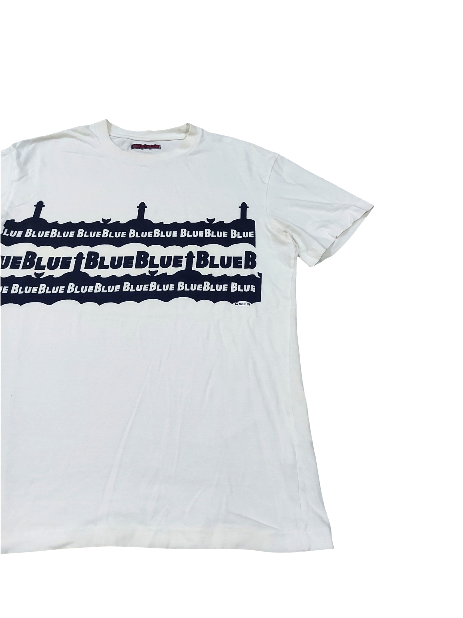 RARE! BLUE BLUE JAPAN SPELL OUT TEE - 2
