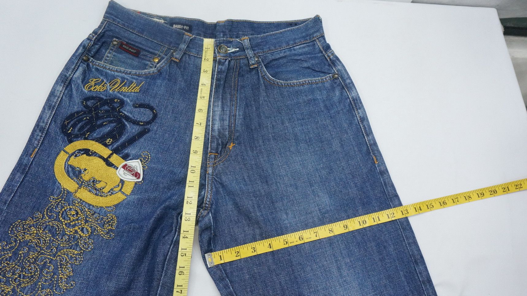 ECKO Unlimited Classic Embroidered Vintage Baggy Jeans - 12