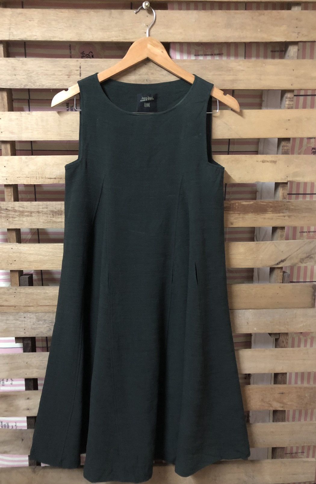 🔥Jean Paul Gaultier Femme Dress Olive Green Japan Made - 1