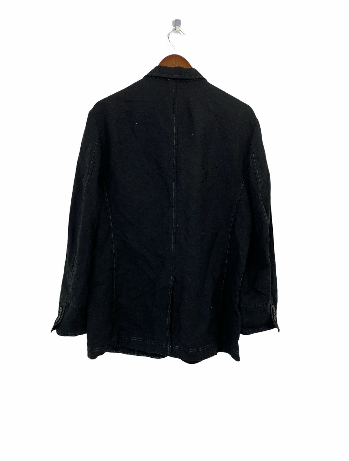Lanvin Linen Jacket 4 Pocket Design Made in Japan - 2