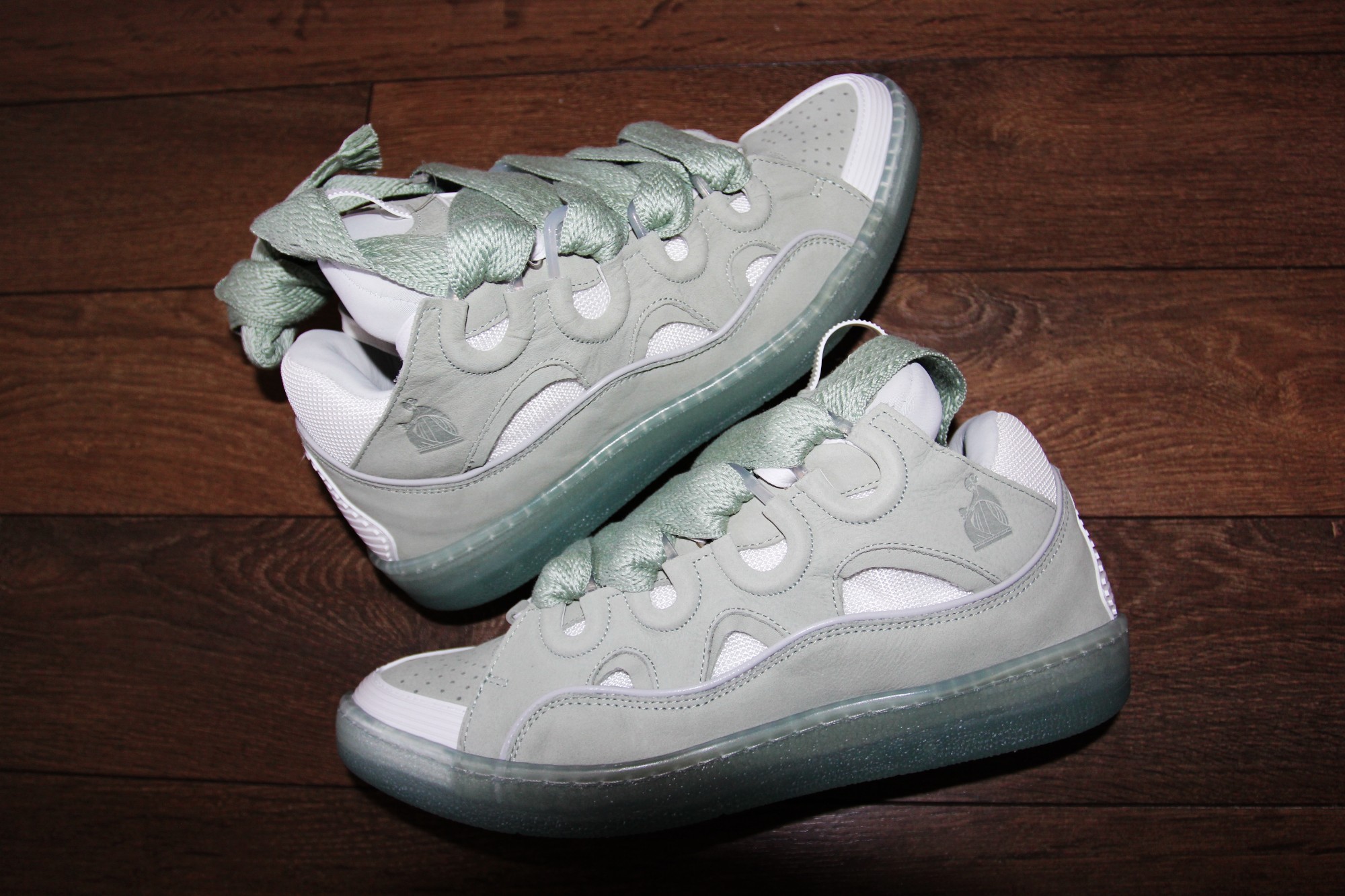 BNWT SS23 LANVIN CURB SNEAKERS SAGE 43 - 3