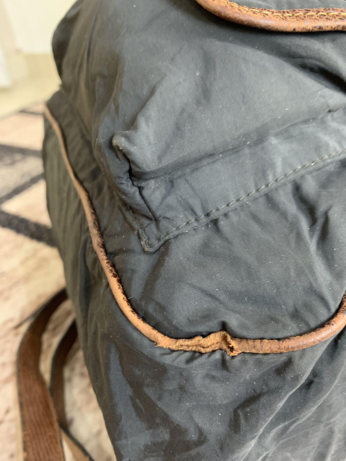 Vintage - Vintage loewe black nylon backpack - 8