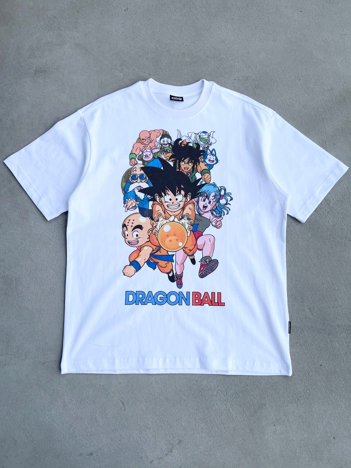 Japanese Brand - STEAL! Y2K Dragon Ball Family Characters Tee (L) - 1