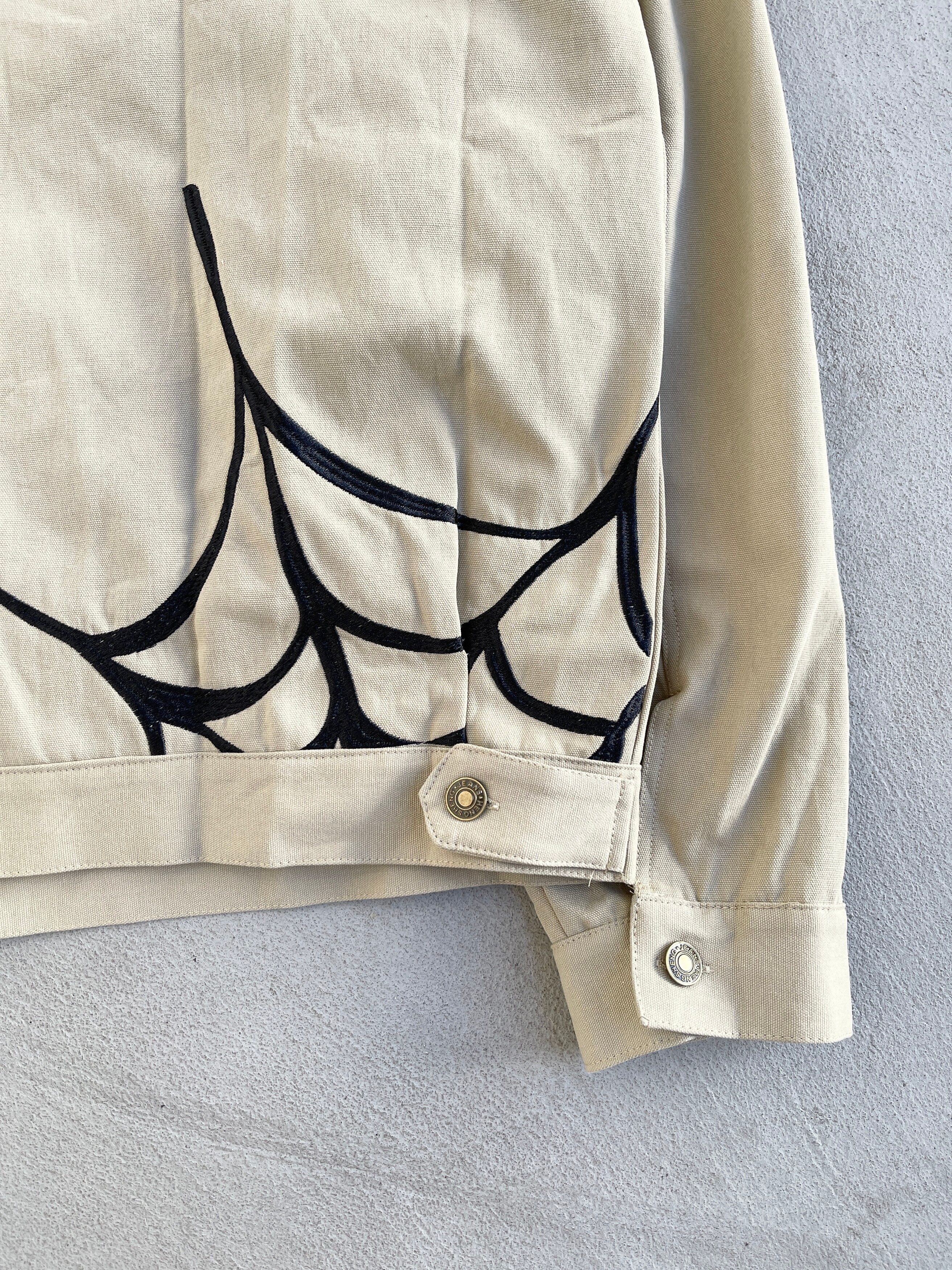 Vintage - STEAL! Y2K Japan Spiders Web Zip-up Jacket (M) - 5