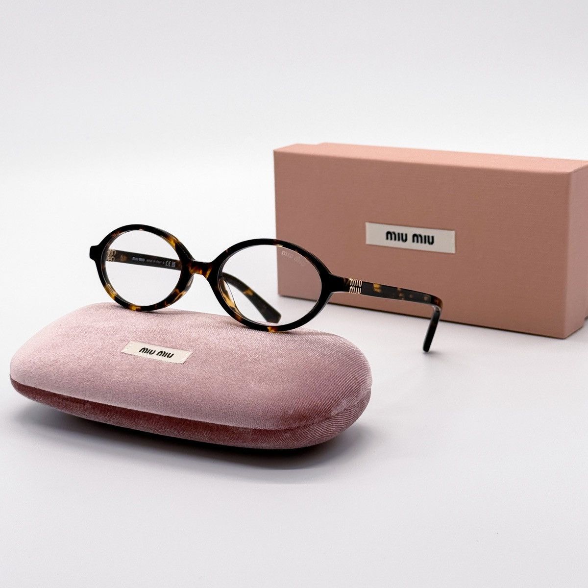 NEW MU04ZS VAU08N WOMEN ROUND EYEGLASSES MIU MIU MU 04ZS - 2