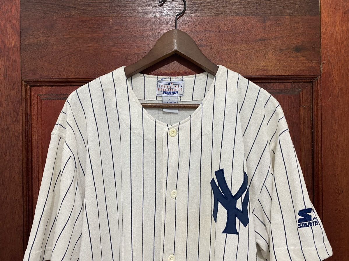 MLB X Starter X New York Yankees Stripe Cotton Baseball - 3