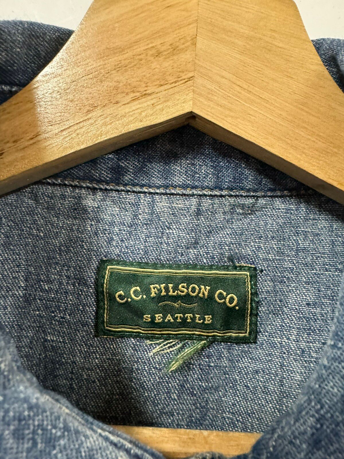 Vtg🔥C.c Filson Seatle Indigo Western Shirt - 17