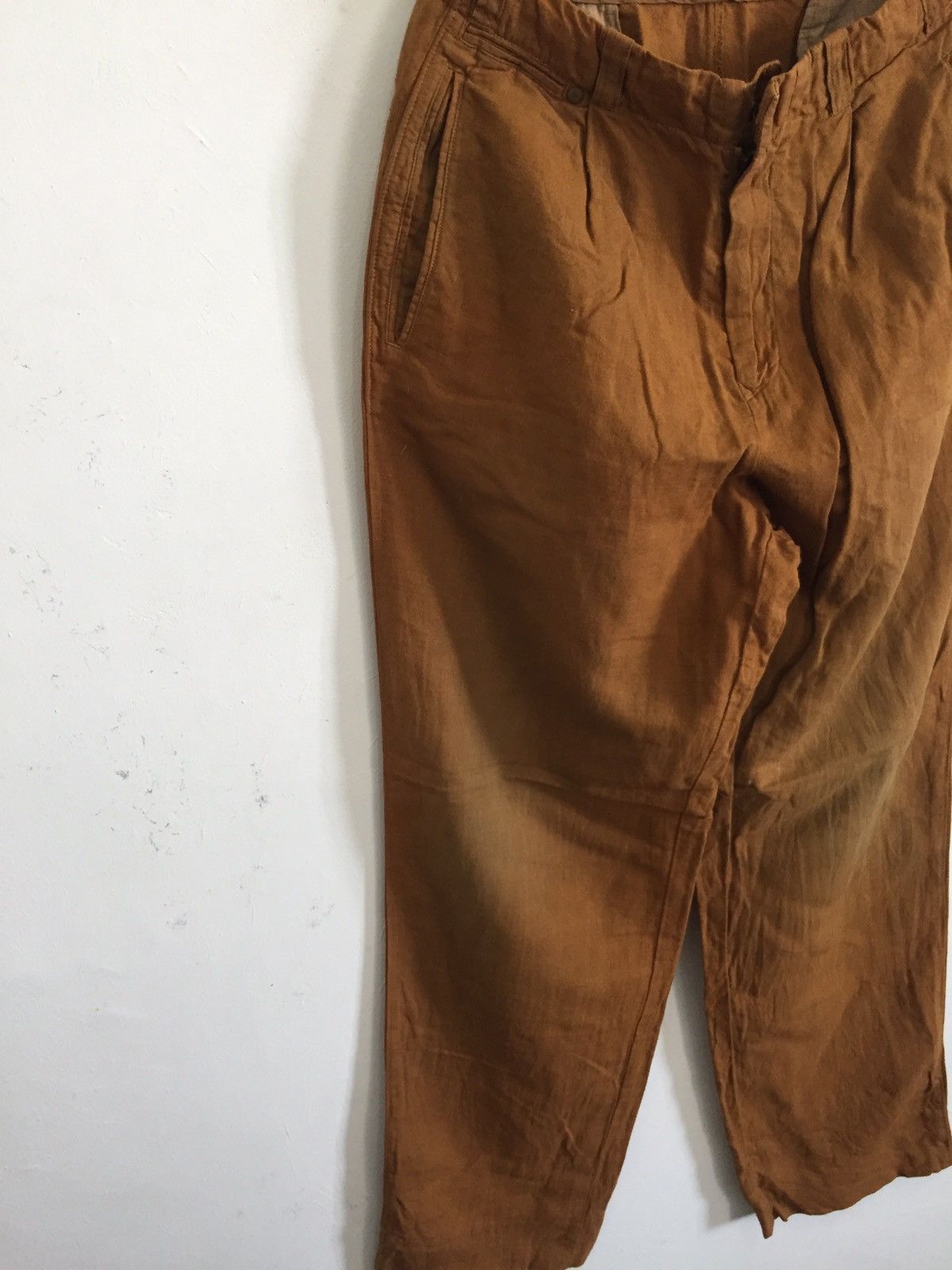 OG CP Company 🇮🇹 Brown Baggy Wide Leg Linen Pants - 8