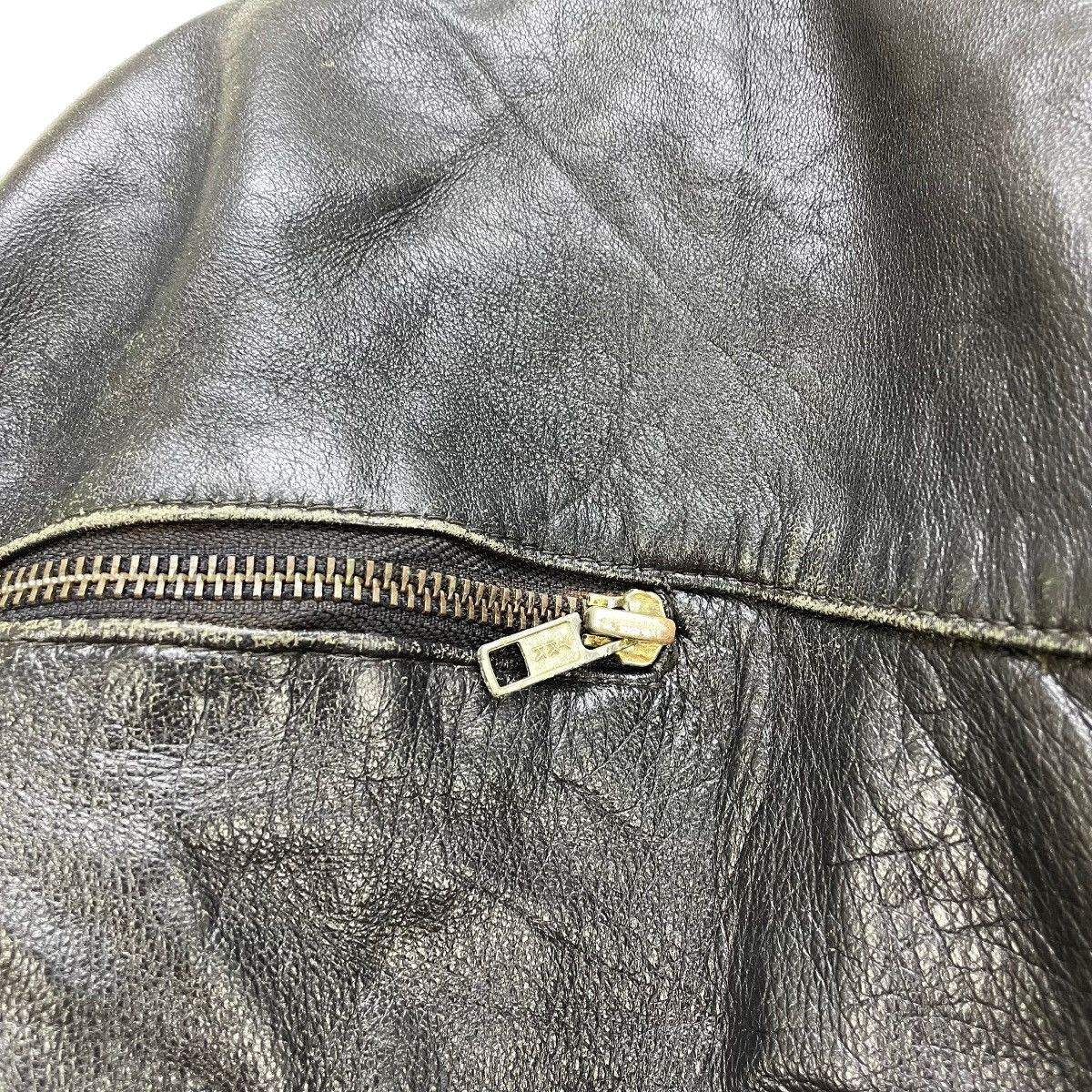 Vintage Genuine Leather Jacket Made In Turkey - 7