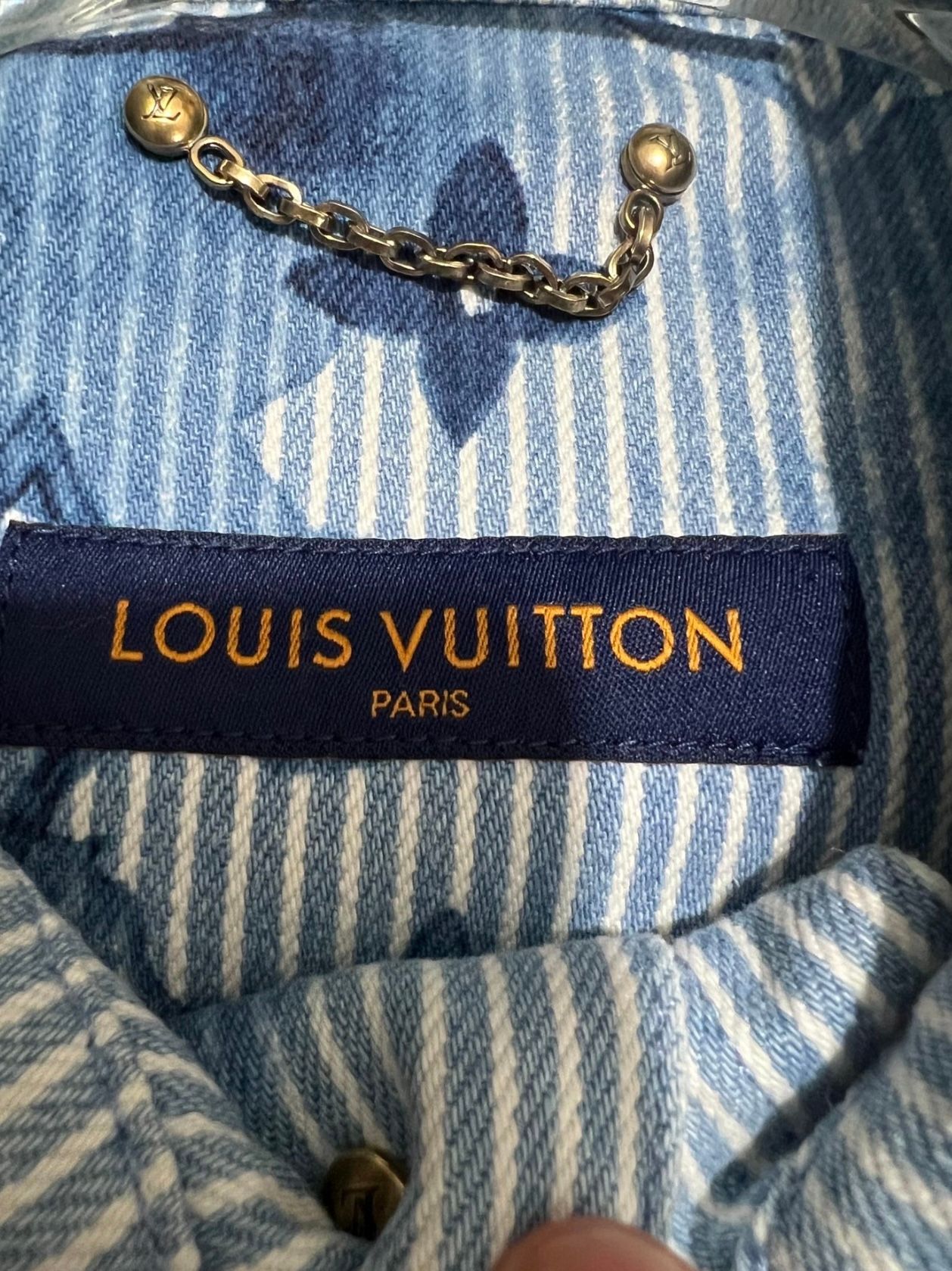 Louis Vuitton Blue Strip Shirt - 4