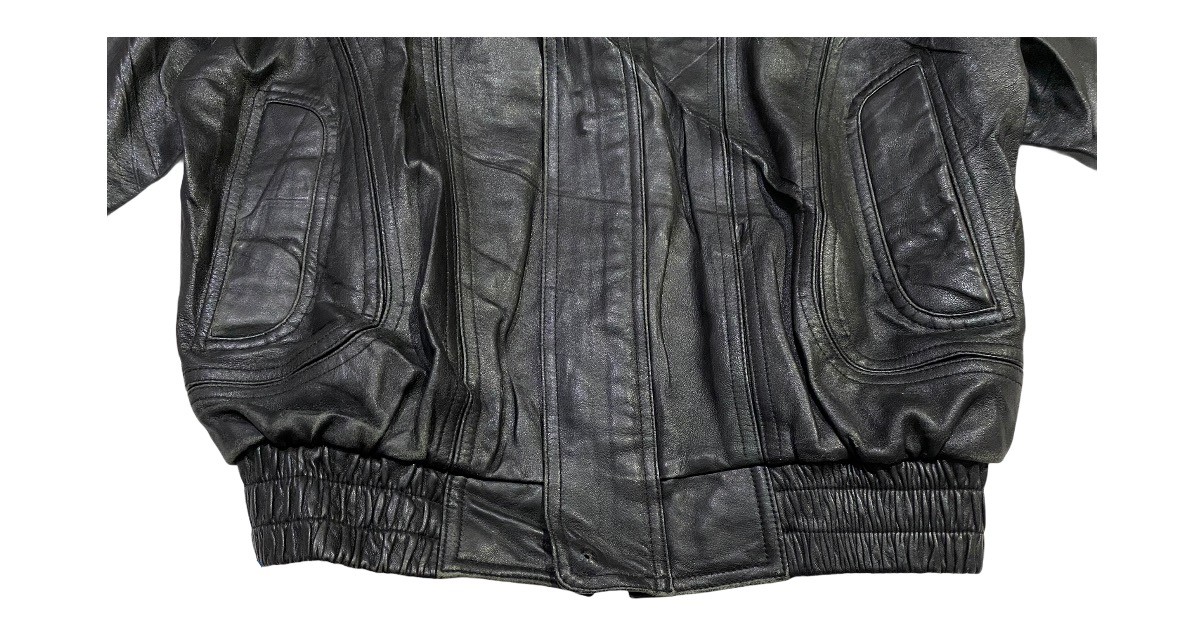 Leather Jacket - Men's Cafe Racer Motorcycle Leather Jacket - Italian Skin Used - 3
