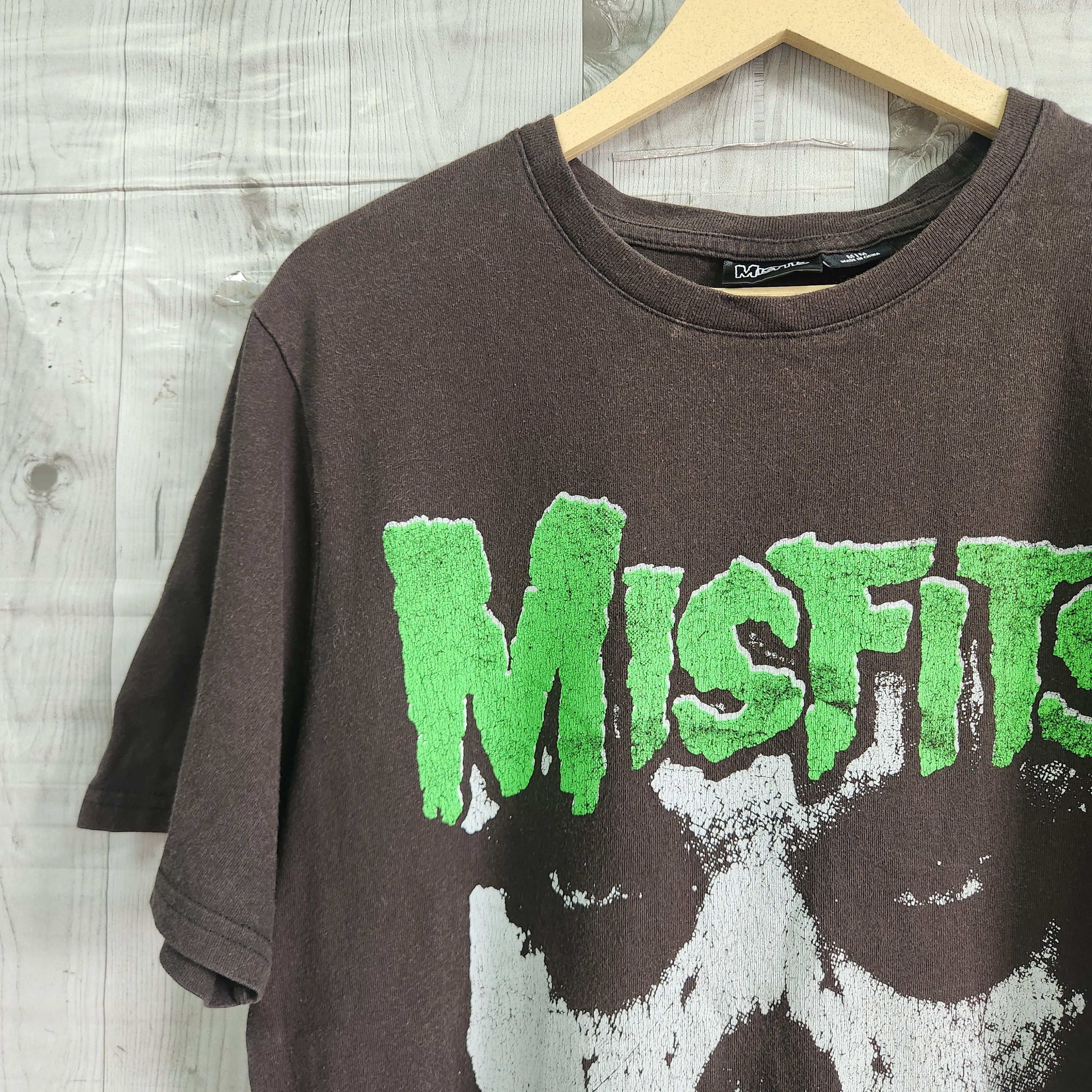 Misfits Green Skull Big Printed - 6