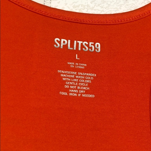 Splits59 Etta Tank Top in Orange - 8