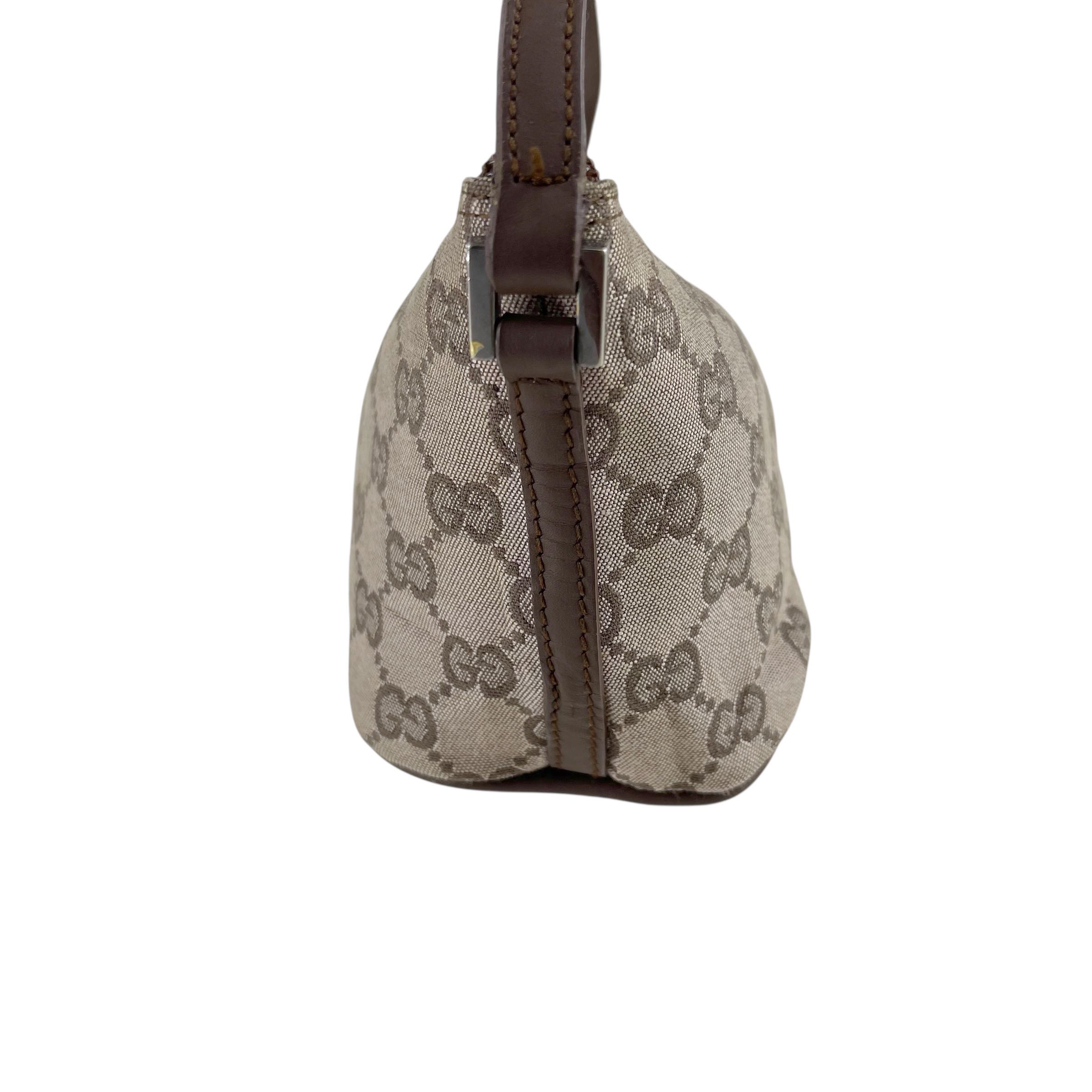Gucci GG Canvas Boat Baguette Leather Trim - 5