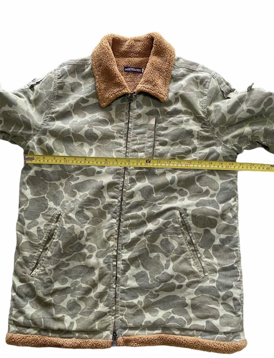 Camo - Kriff Mayer Camouflage Like Bape Sherpa Fleece Lined Jacket - 16