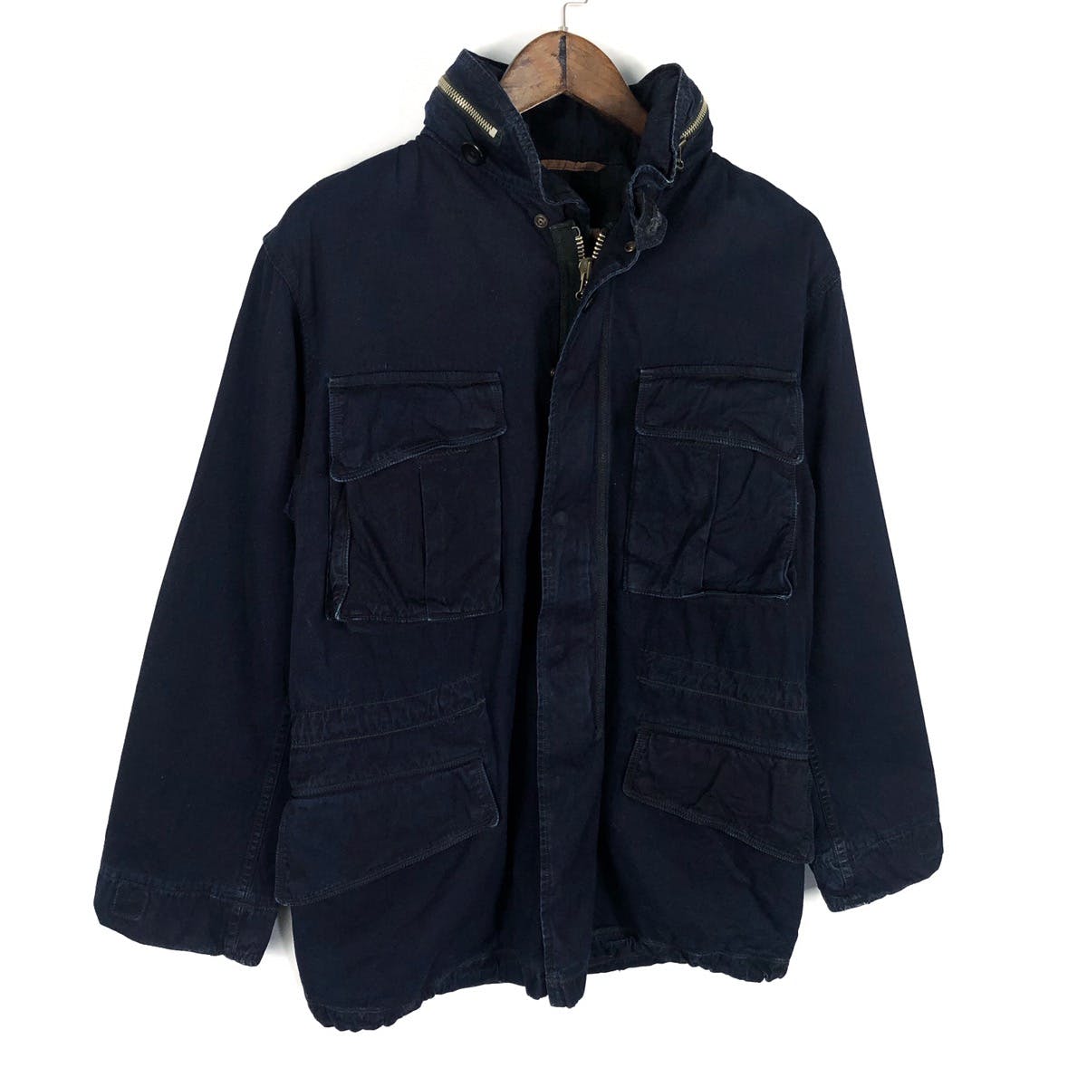 Kapital M65 Field Jacket Egyptian Twill Indigo Blue - 6