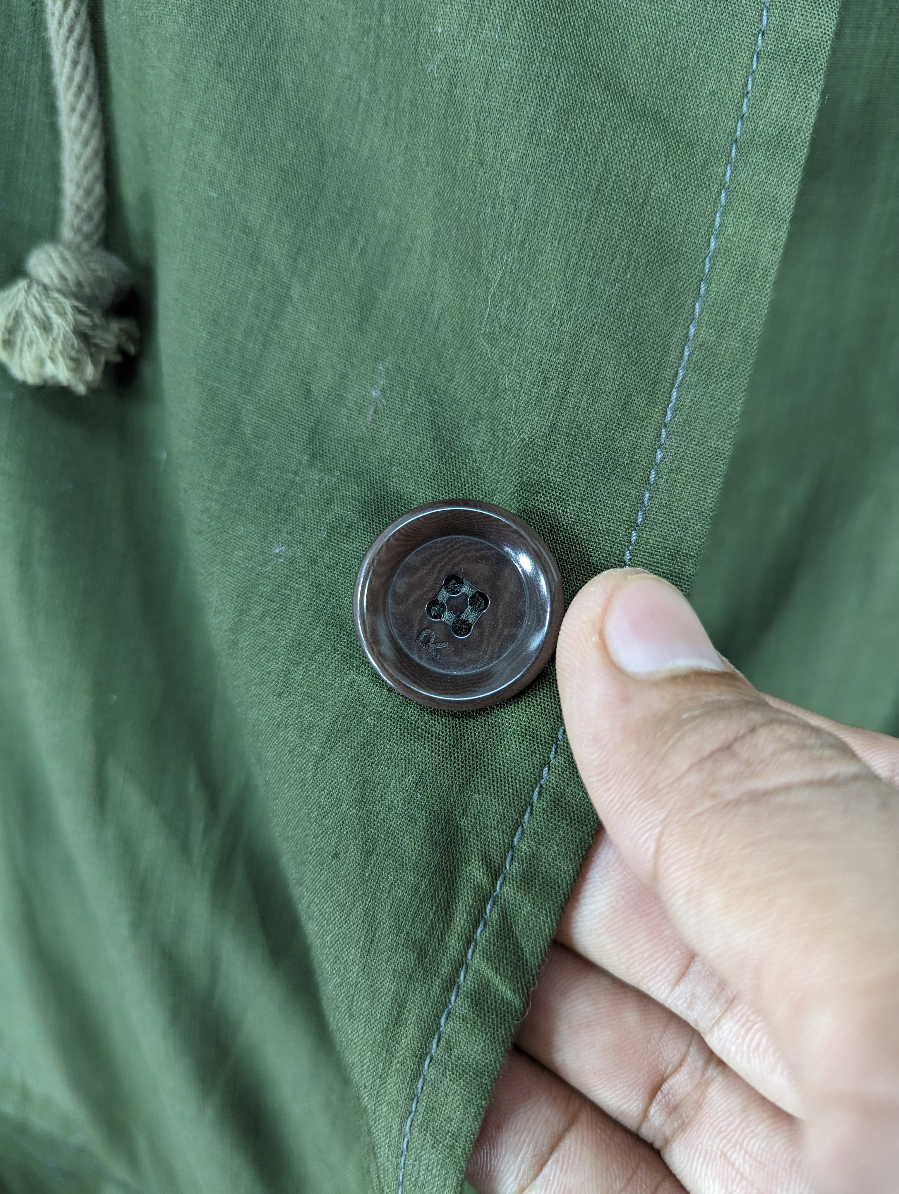 🔥RARE🔥45rpm Green Army Parka Hooded Jacket - 7