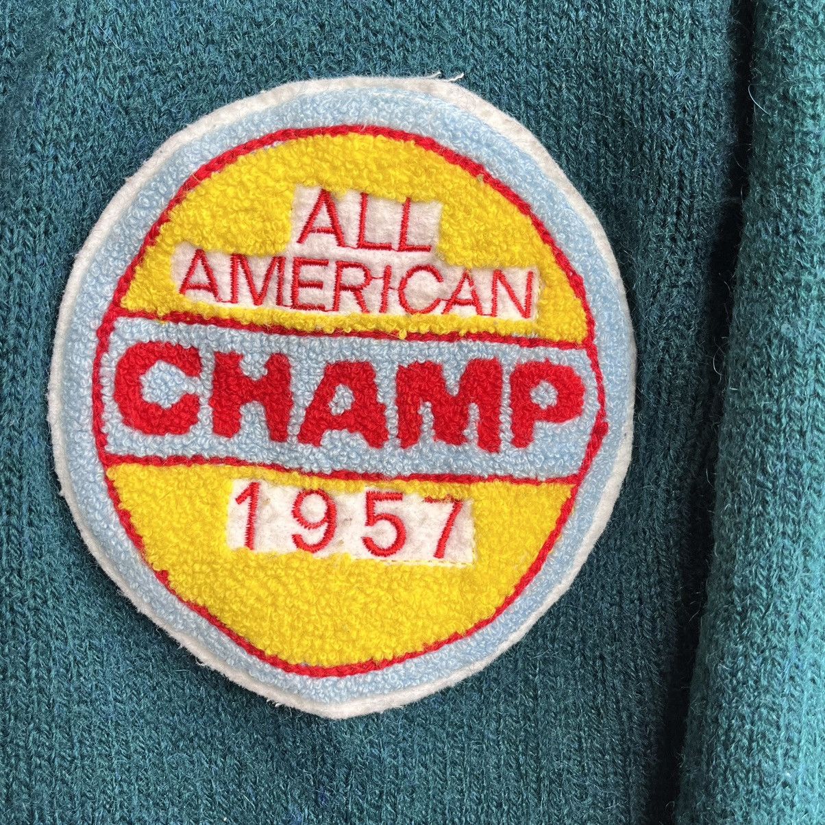 Vintage - Grails Wool Knitwear Sweater American Champ 1957 - 6
