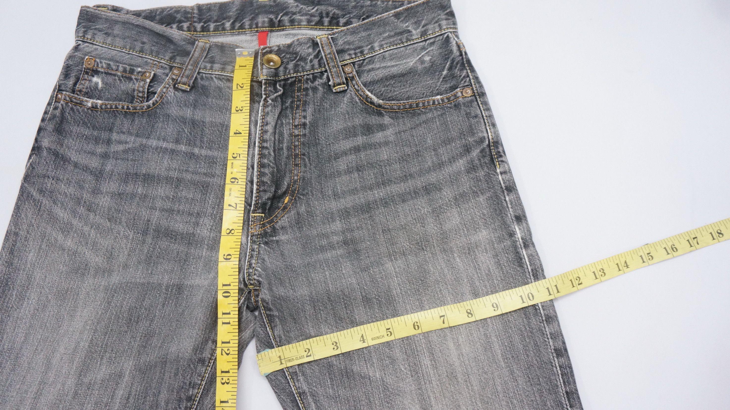 Uniqlo Jeans UJ S002 Ash Grey Distressed Jeans W32 - 10