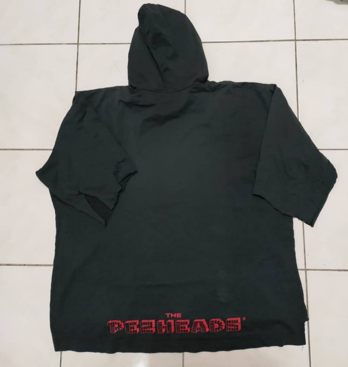 Band Tees - Vintage x The Pezhead Distressed Hoodie T - 7