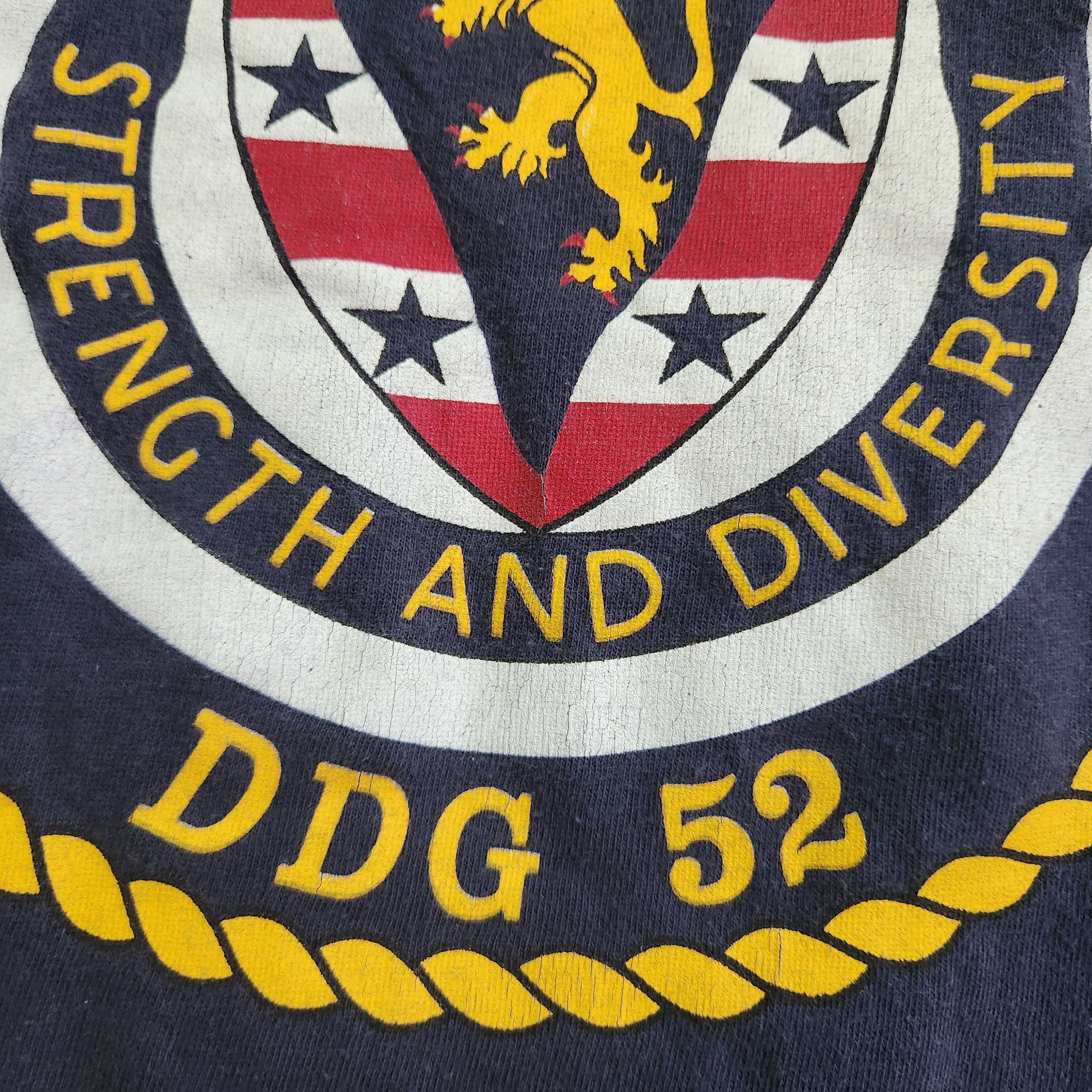 USS Barry DDG 52 Army Military Printed TShirt - 7