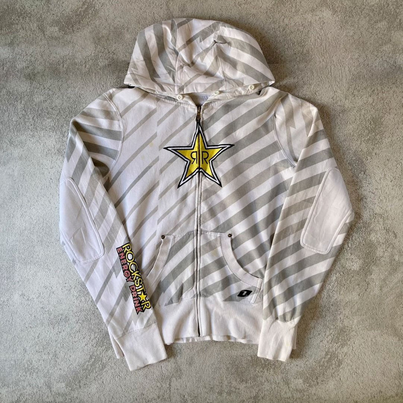 Rockstar energy drink Y2K Zipped hoodie jacket - 1