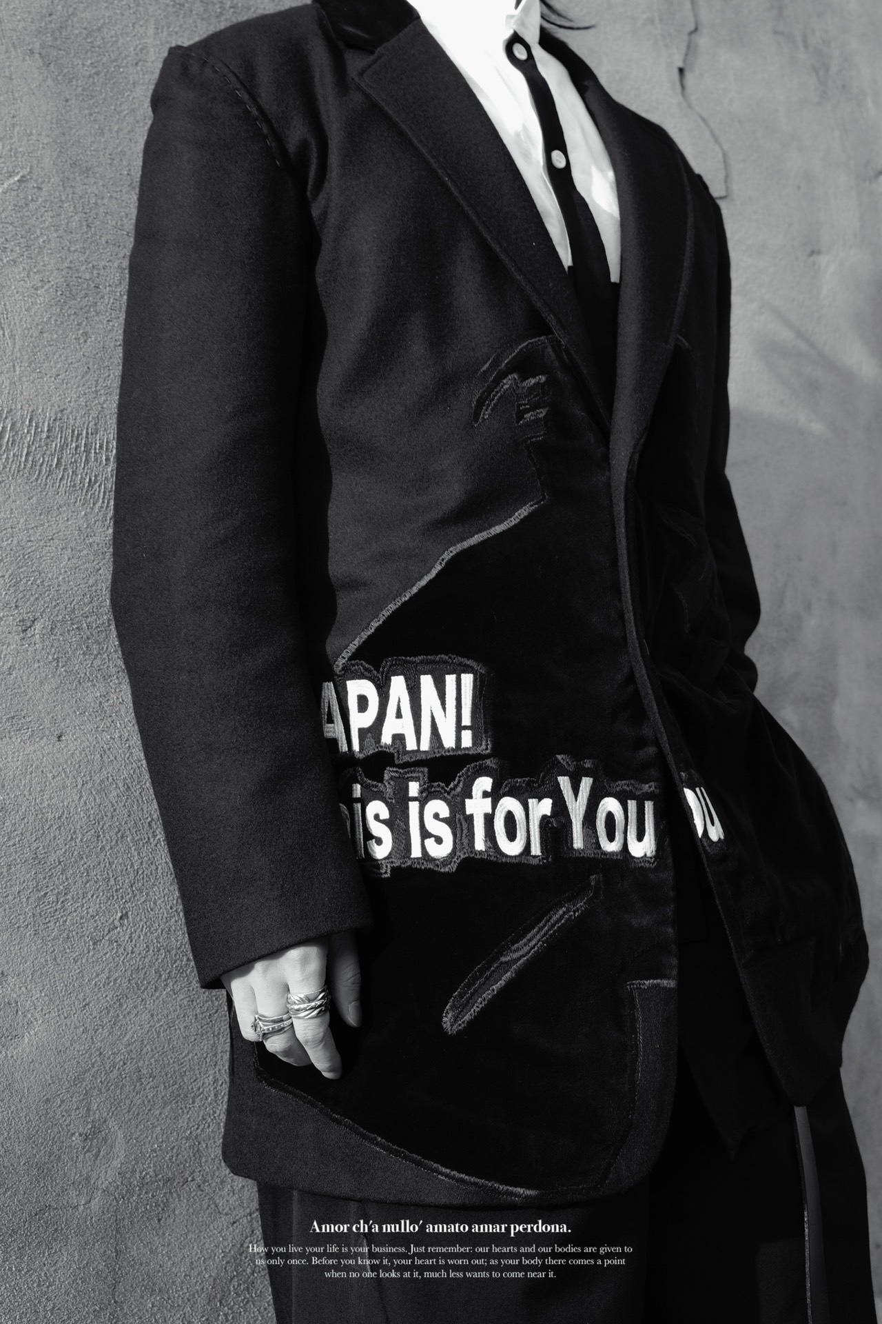 Yohji Yamamoto 17aw velvet samurai suit - 7
