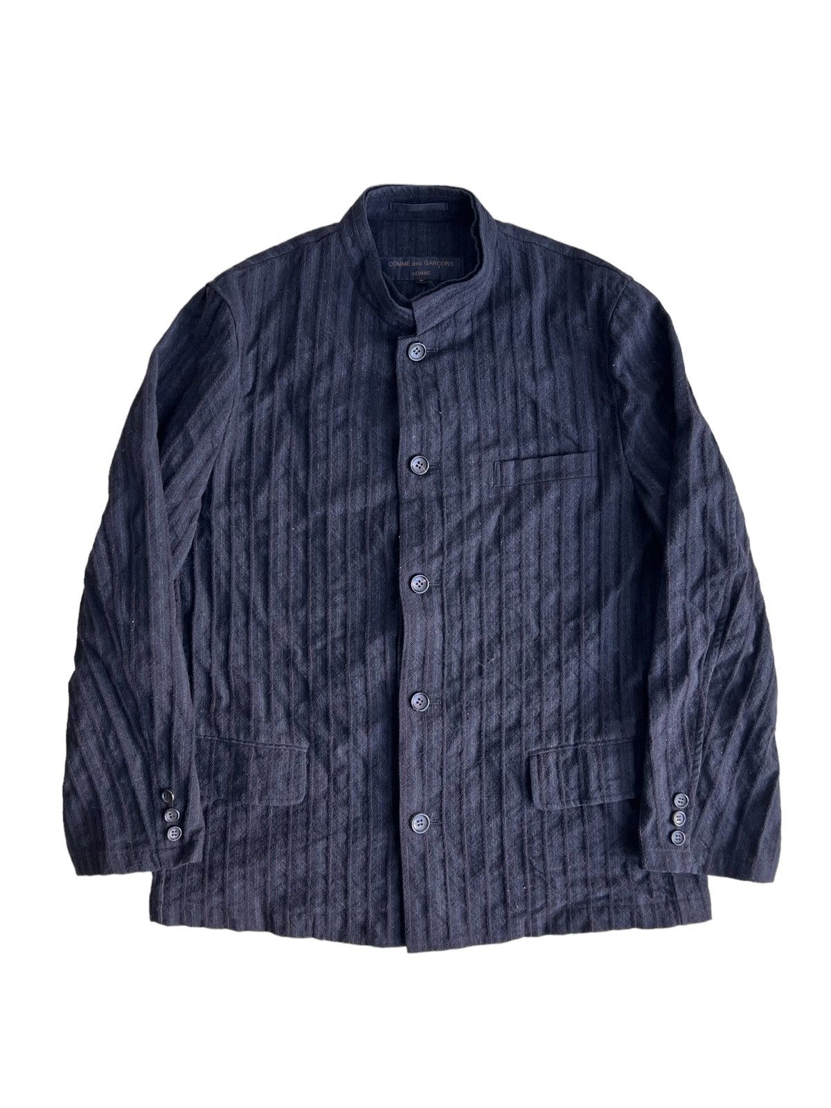 AW1998 Comme des Garçons Homme Wool Pinstriped Wool Jacket - 6