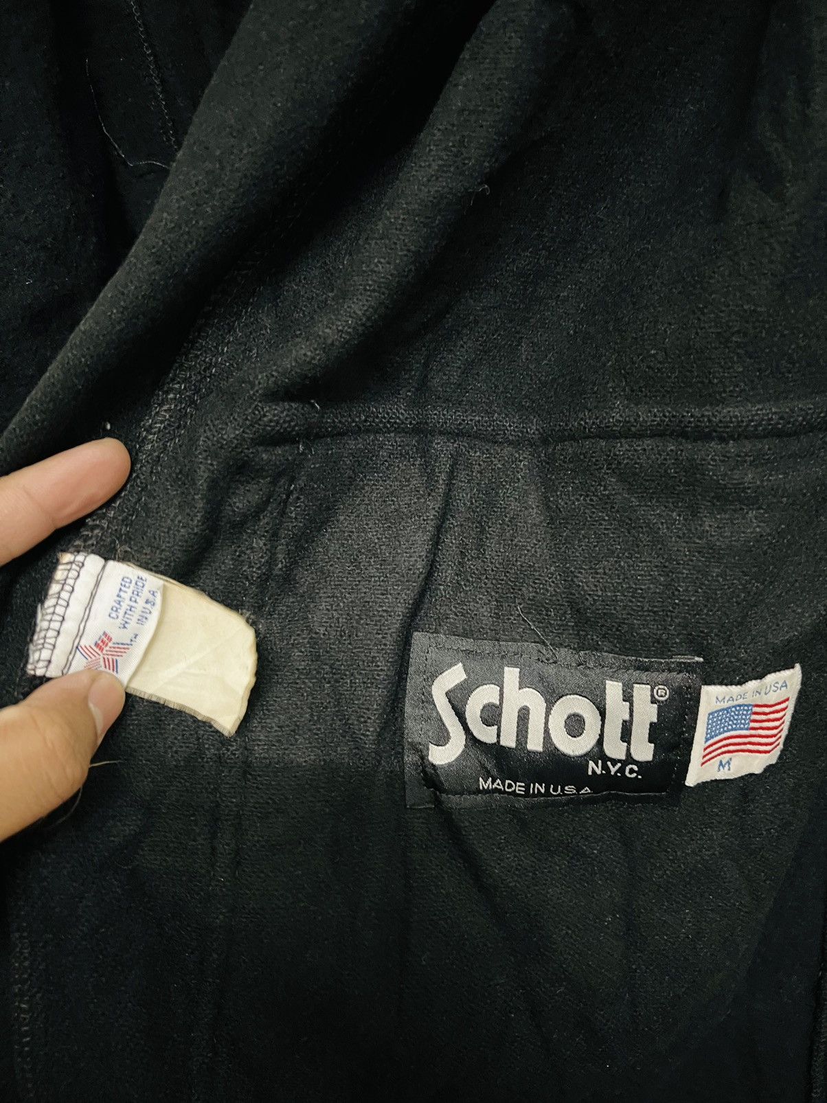 Schott NYC Wool Hoodie Jacket - 11
