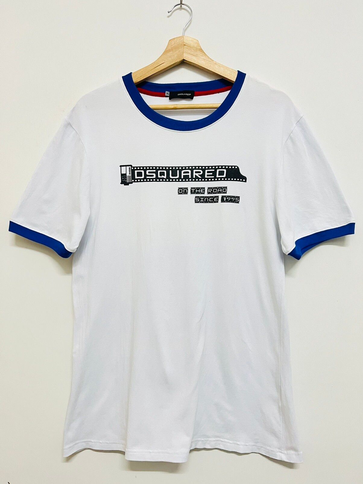 Dsquared2 Graphic Ringer Tee - 1