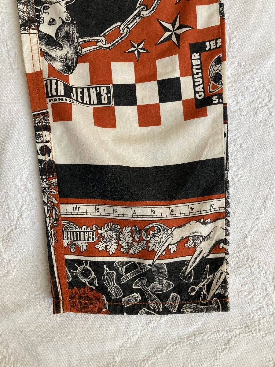 Jean paul Gaultier SS94 Handkerchief printed pants - 4