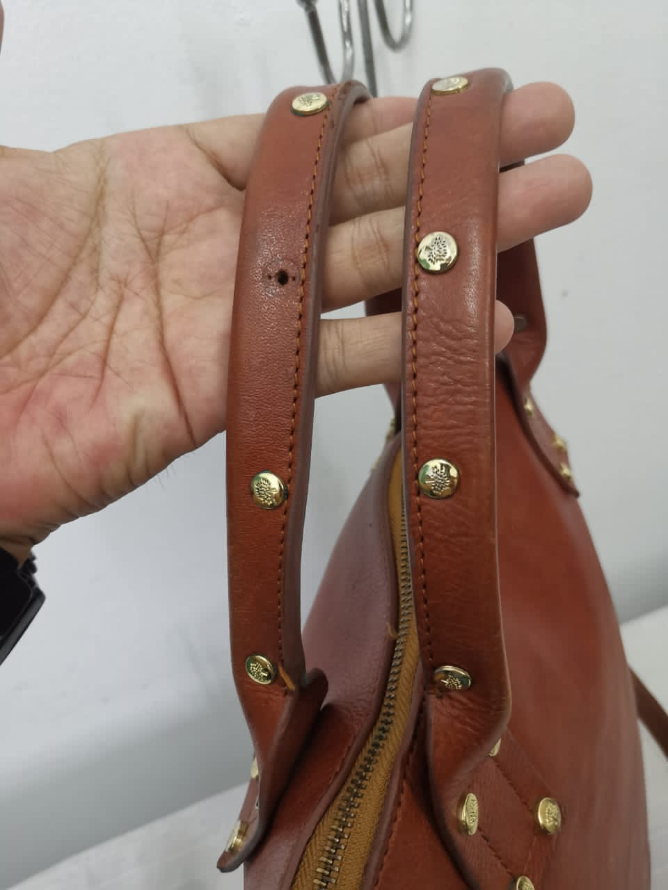 Vintage Mulberry Leather Handle Bag - 8