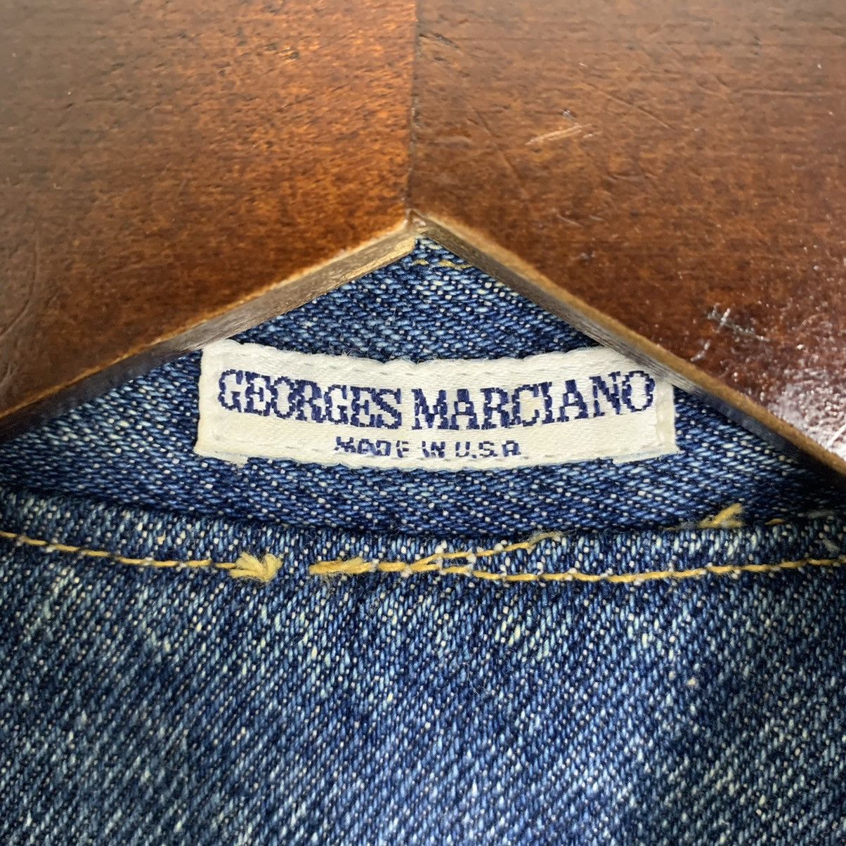 Vintage Georges Marciano Iconic Denim Design Denim Jacket - 12