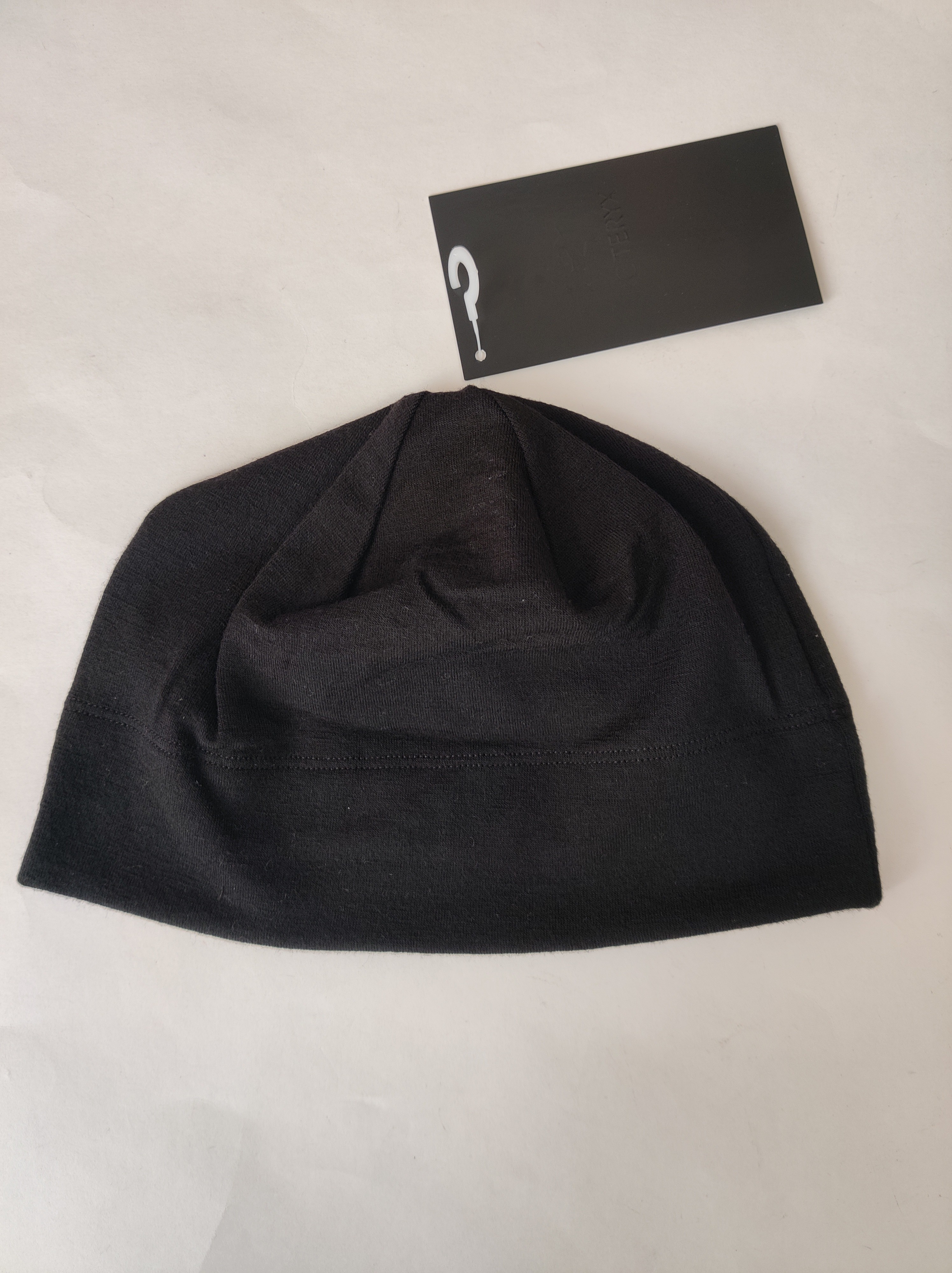 Rho LTW Merino Wool Beanie Thin Hat Winter Black Travel Outdoor Cap - 4