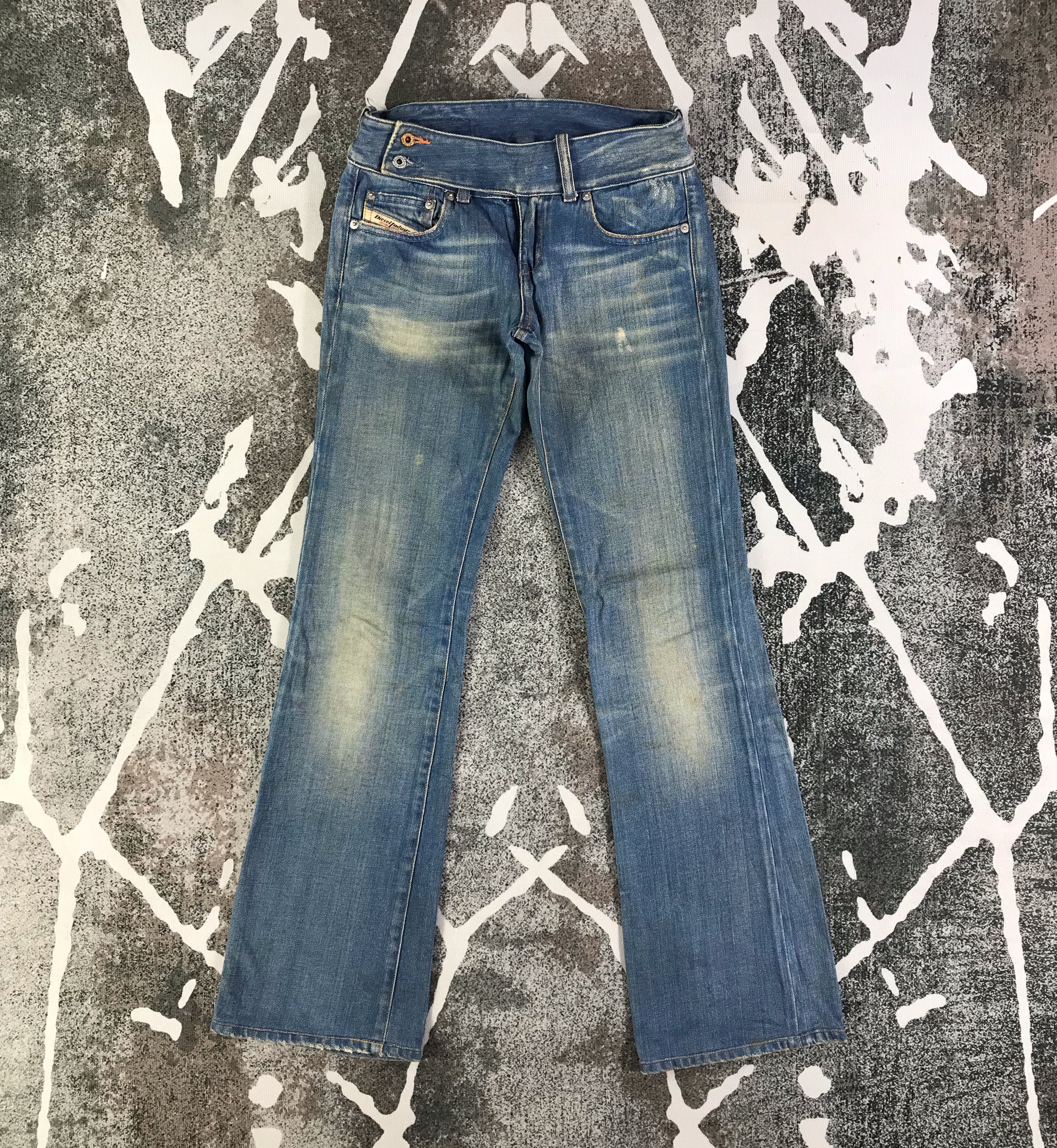 Diesel Faded Blue Flared Jeans KJ2013 - 1