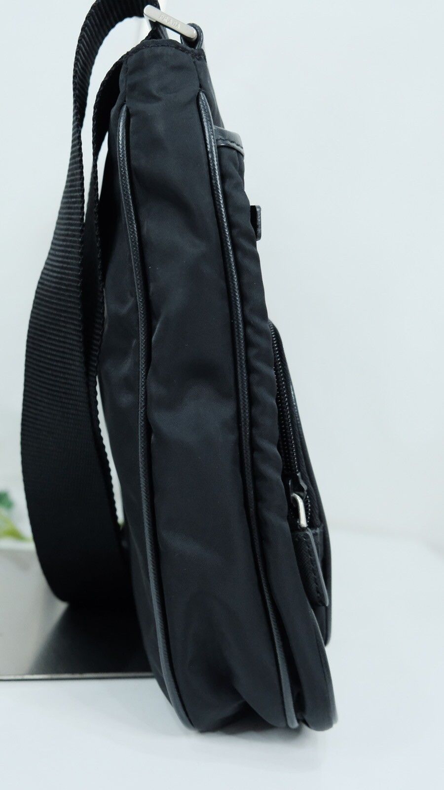 Authentic prada sling bag black nylon - 4