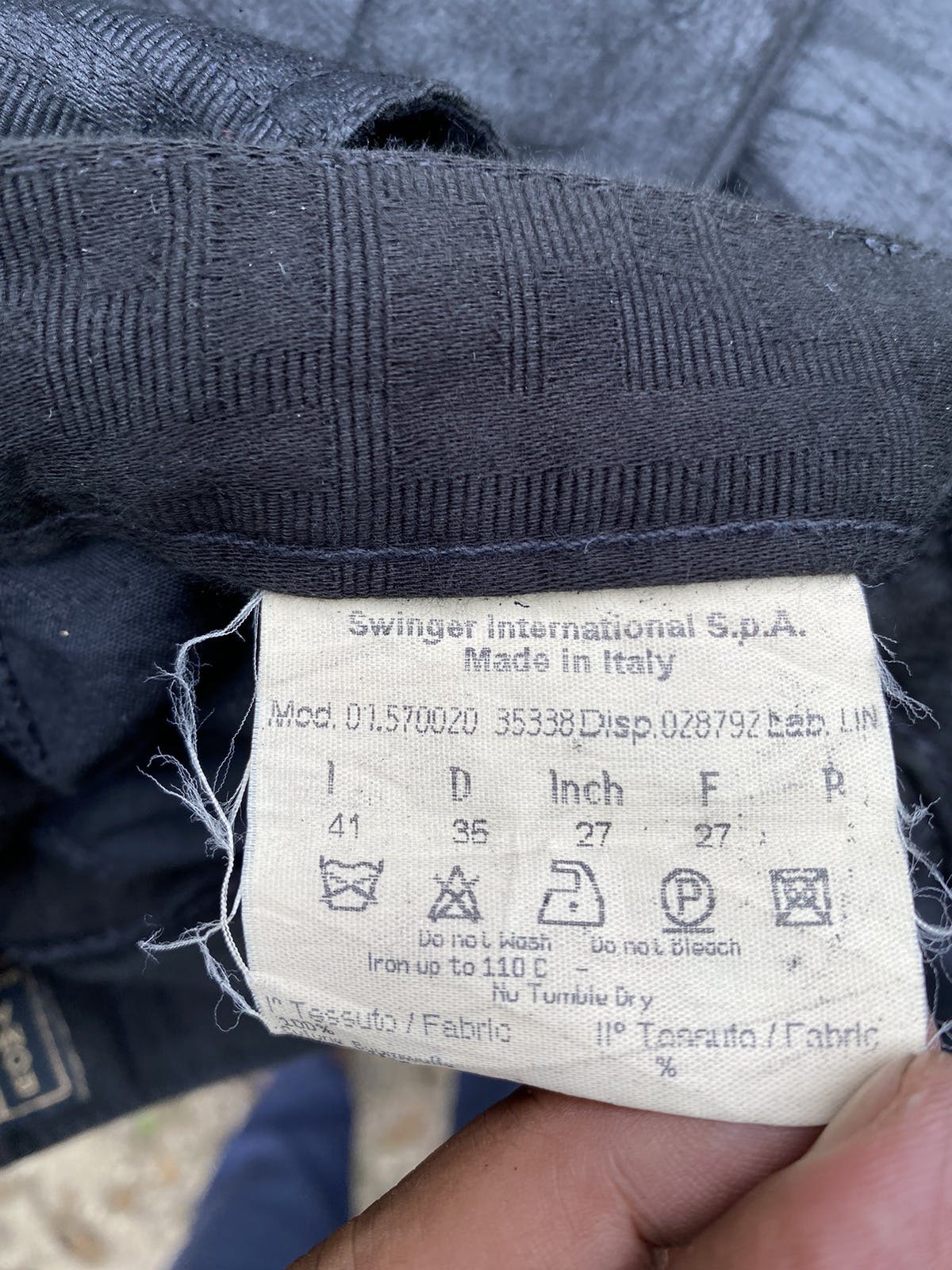 Monogram Fendi Jeans Black Pant - 9