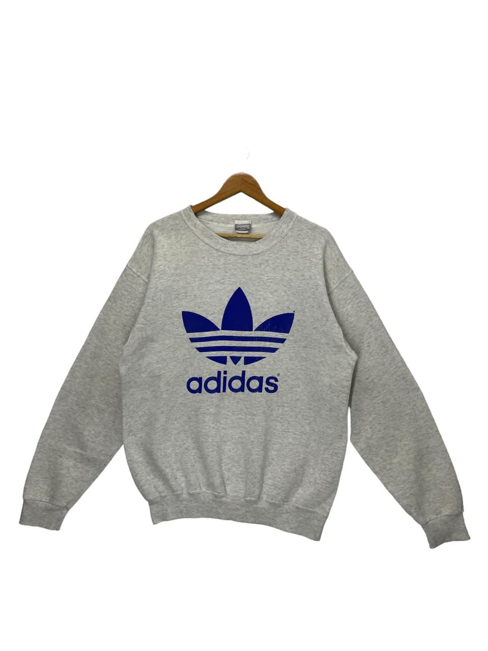 💥True Vintage 90's Adidas Made In Usa Crew Sweatshirt - 1