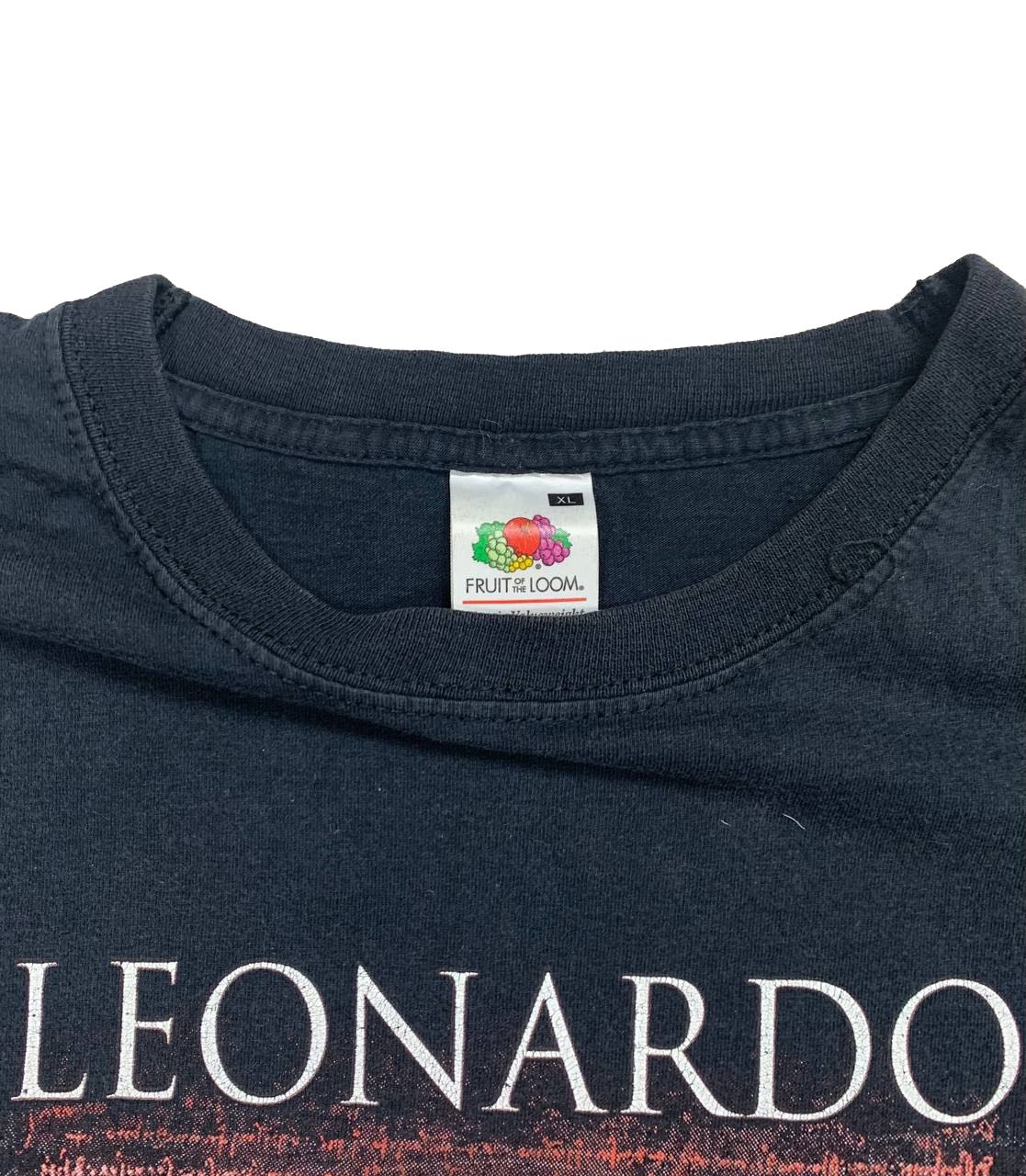 Vintage Leonardo Da Vinci T Shirt Size XL Homo Vitruvianus Shirt Men Shirt Women Shirt Black 90s Art Tee VTG Da Vinci Tee Y2K - 3