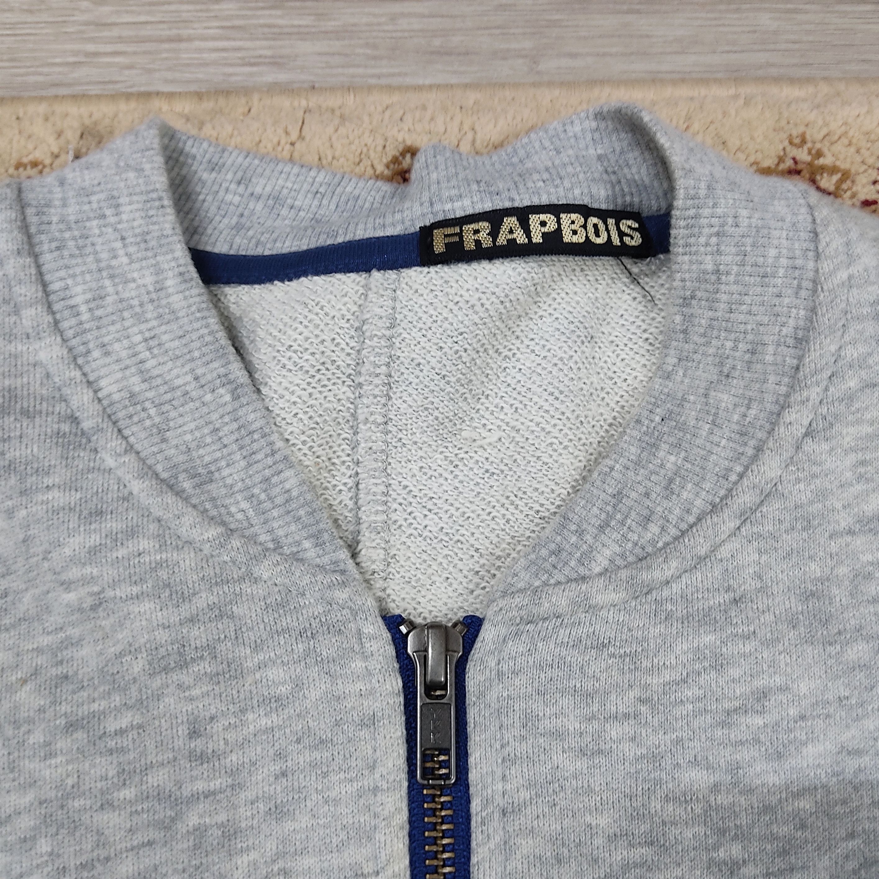 FRAPBOIS Pleated Sleeve Light Baggy Zipper Sweatshirt - 7