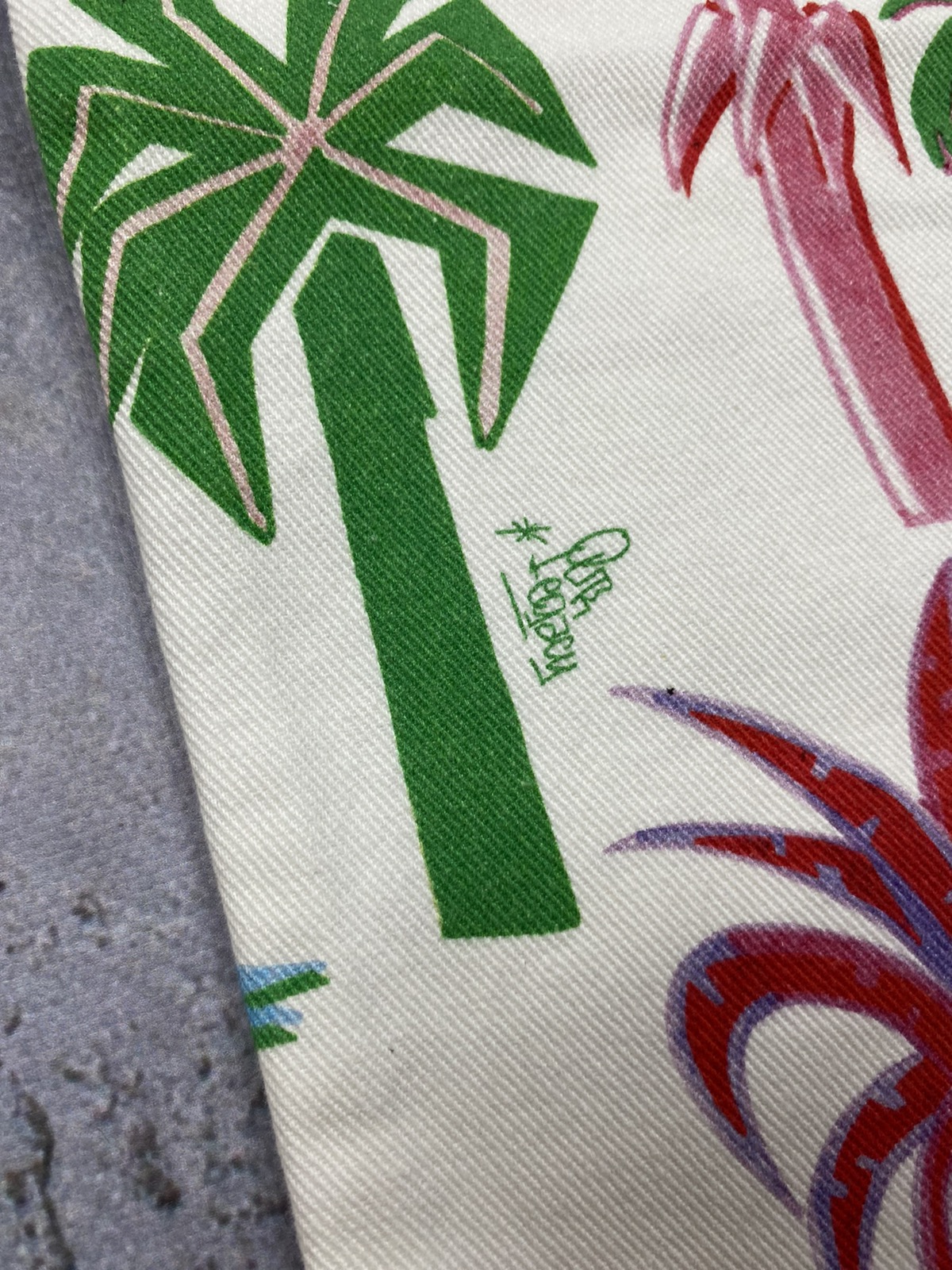 Our Legacy graffiti palms denim jeans logo pants spray - 3