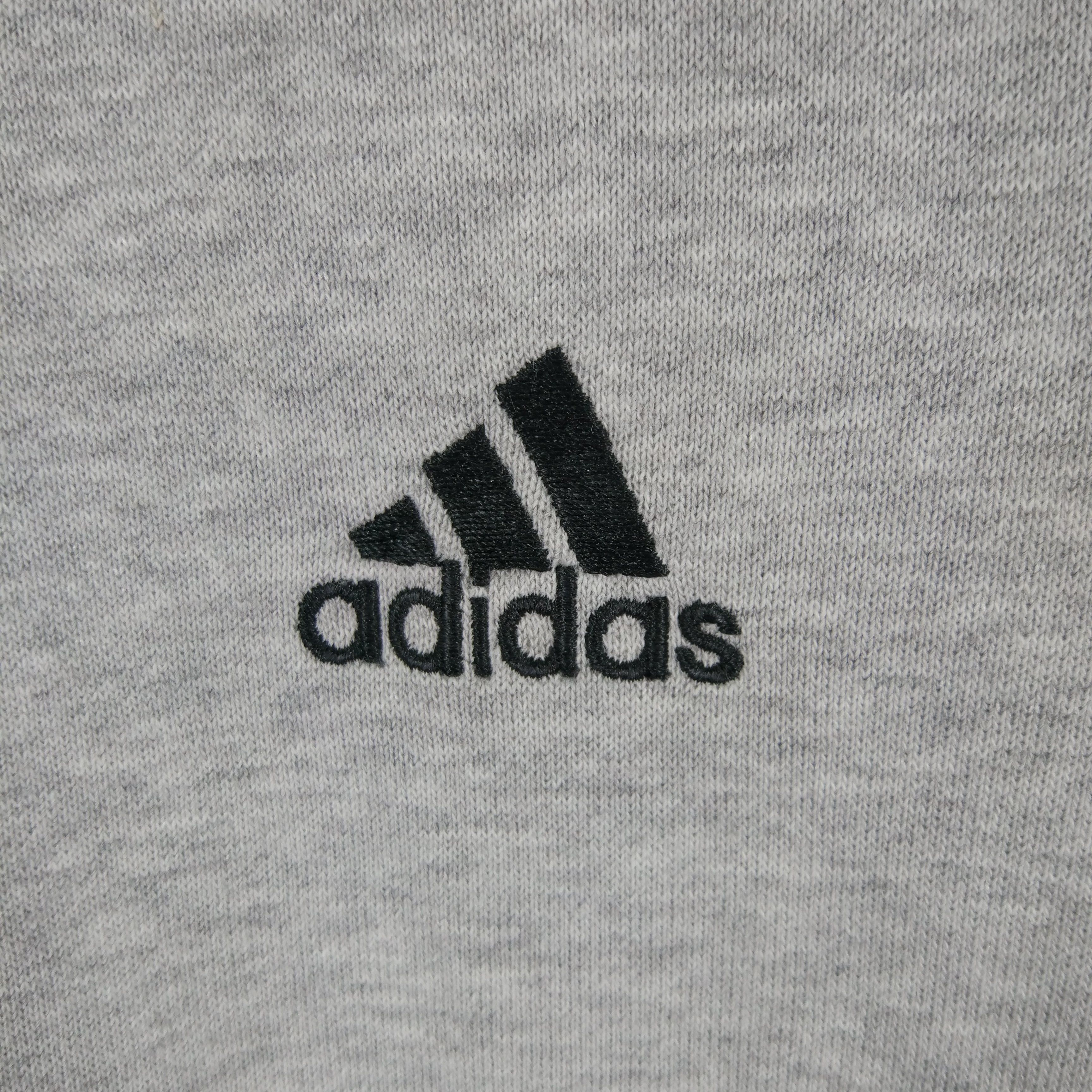 Adidas 3 Stripe Small Logo Embroidered Crewneck Pullover Jumper Sweatshirt - 3