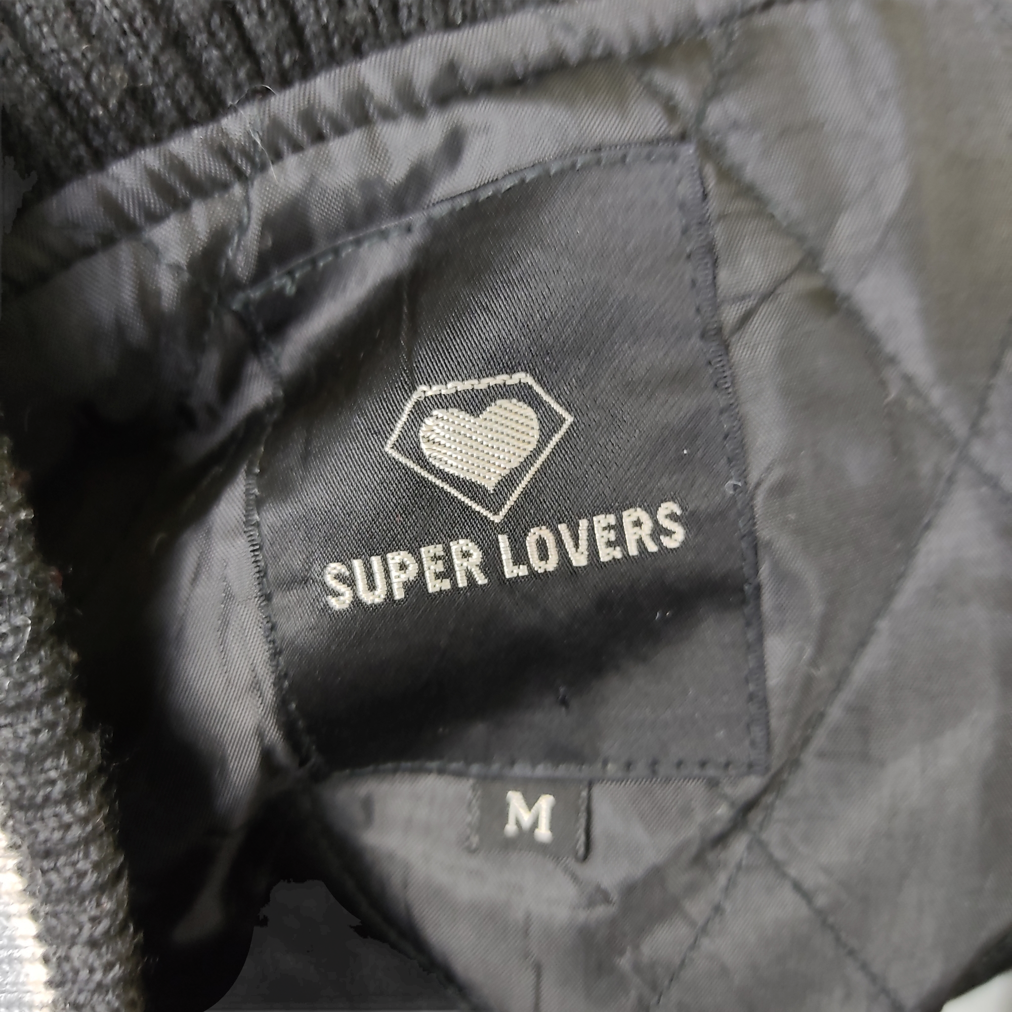Vintage - Vintage SUPER LOVERS Leather Varsity Jacket - 12