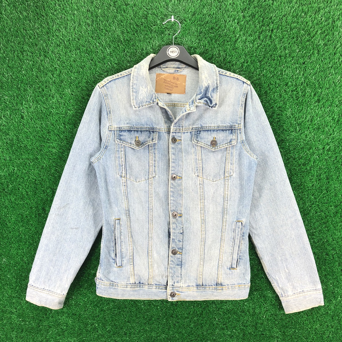 Vintage - Vintage 90's Trucker Denim Jacket Faded Distressed Style - 1