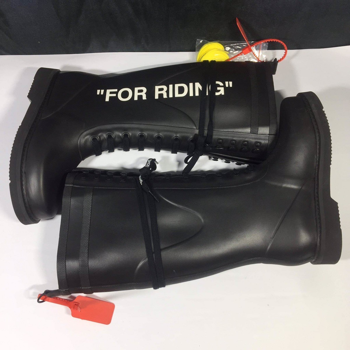 “For Riding “ Black Rubber Boots - 7