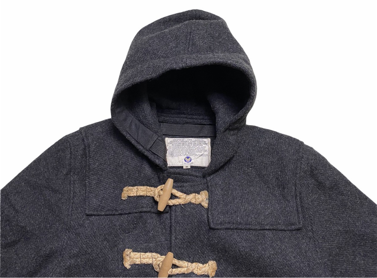 Vintage - Flight Garment Grey Wool Hooded Long Duffel Coat - 13