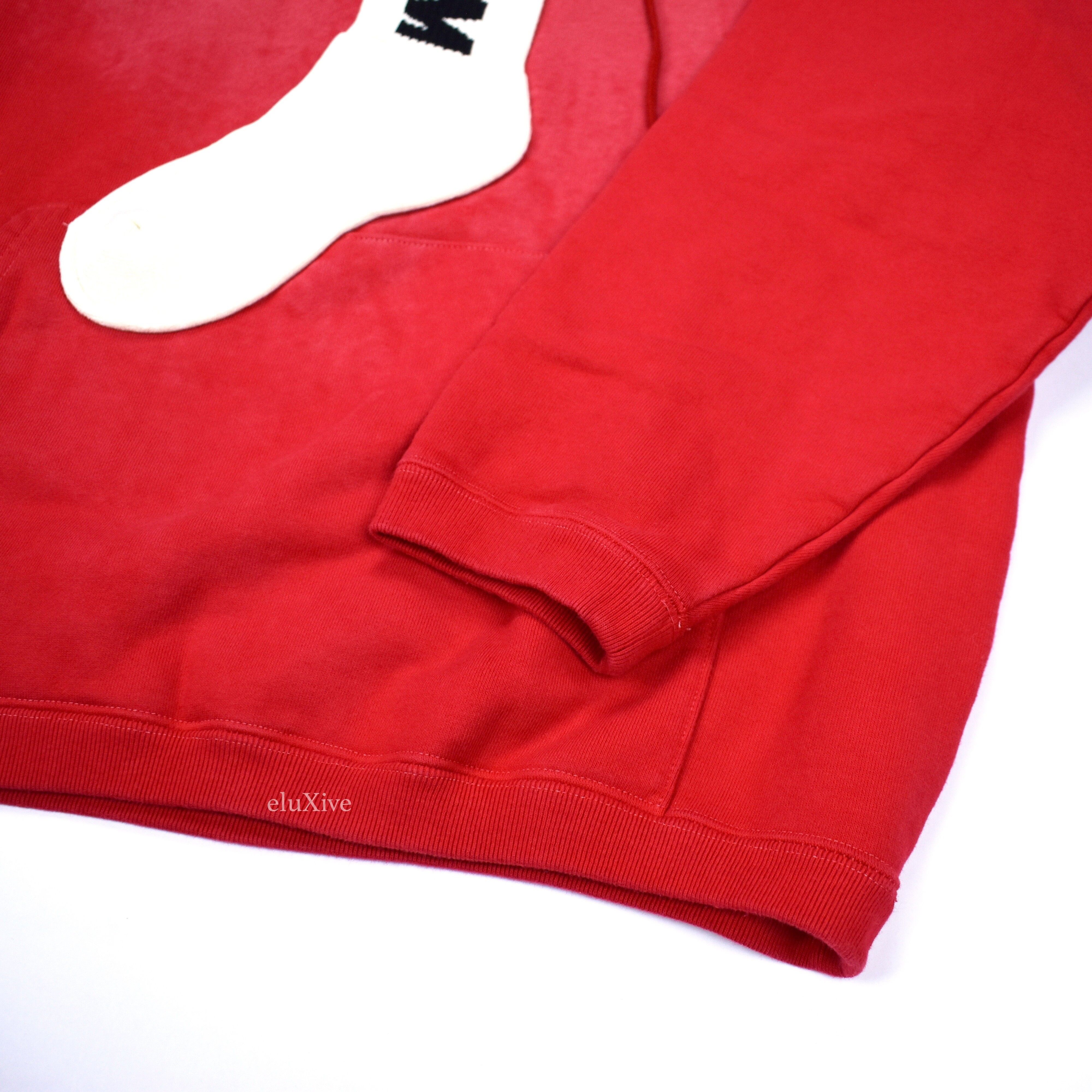 CPFM Sock Logo Hoodie Red DS - 10