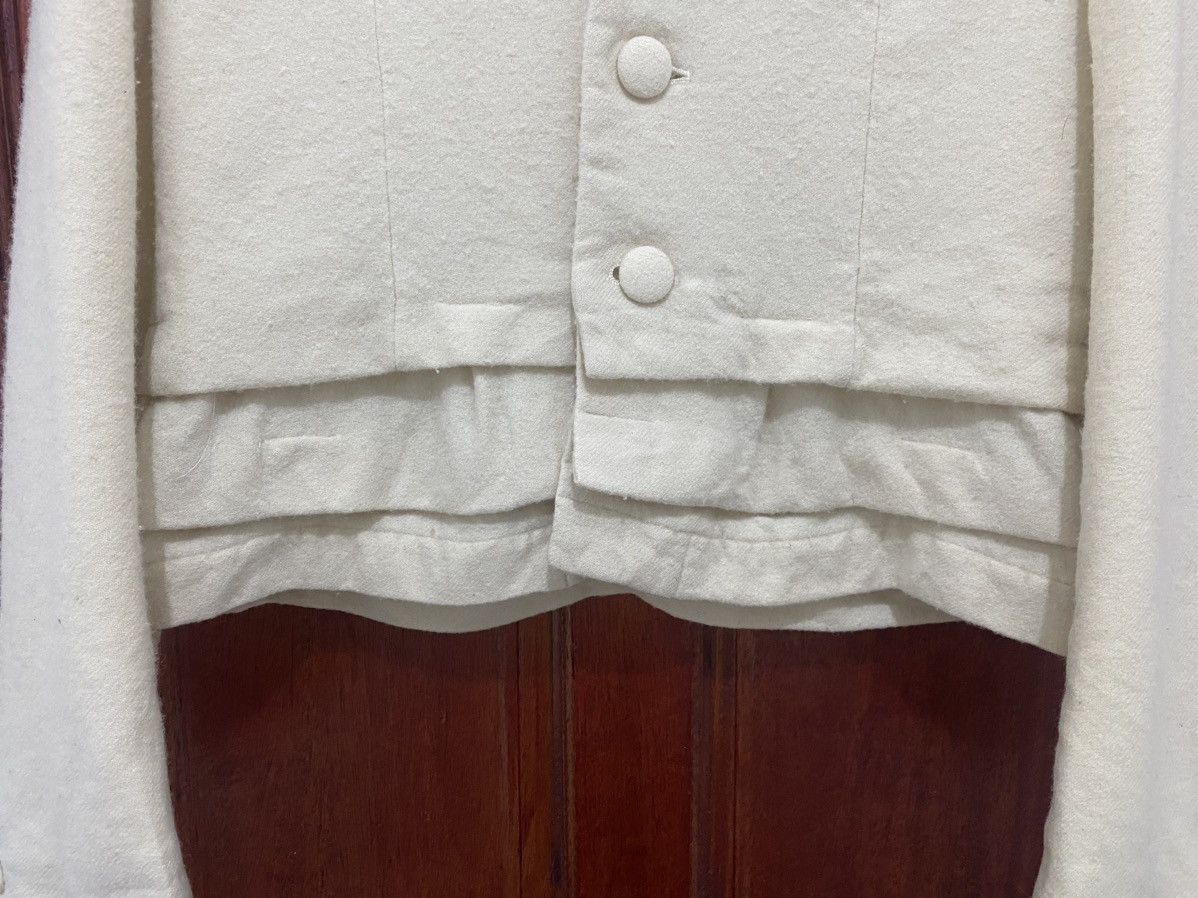 COMME des GARÇONS Tricot Wool Cropped Fashion Design Jacket - 4