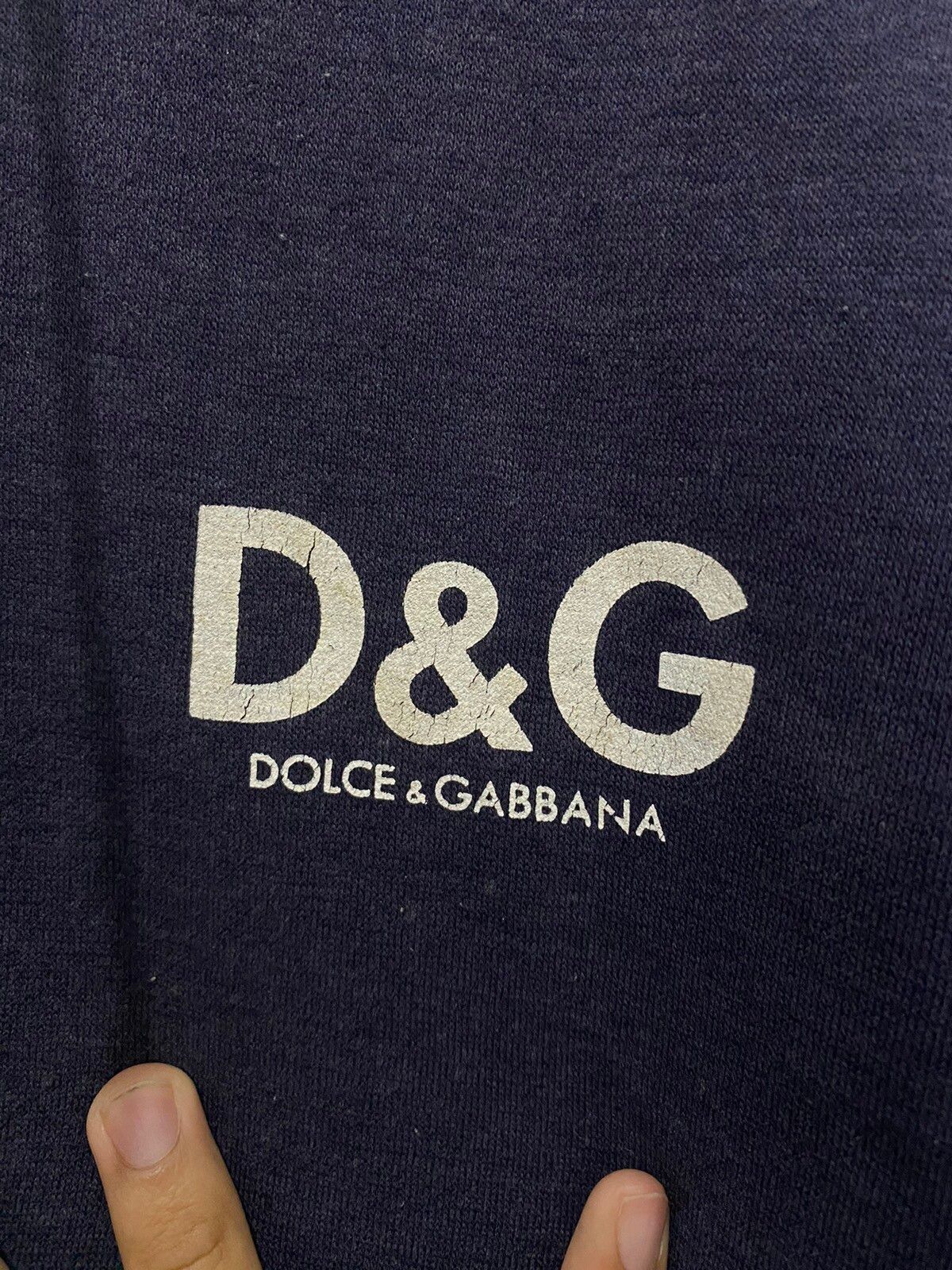 Dolce & Gabanna Big Logo Pullover Half Zipper Hoodie - 6